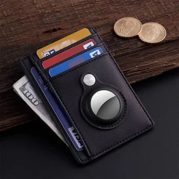 Piniginės kortelė Plona minimalistinė oda, skirta 
