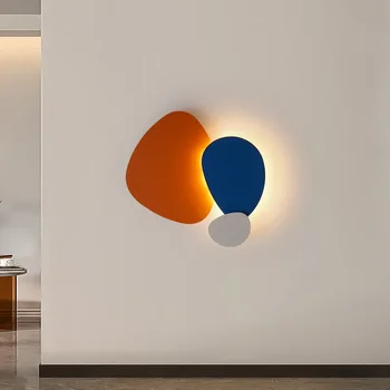 Modernus LED sieninis šviestuvas Spalvingas LED sieninis šviestuvas svetainės kambario dekoro fono sieninis šviestuvas Namų dekoras Sconce sienų apšvietimas