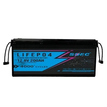 12V 200Ah LiFePO4 baterija SOEC 12.8V įkraunama ličio geležies fosfato baterija Įmontuotas BMS RV EV saulės energijos kaupimui Nuotrauka 3