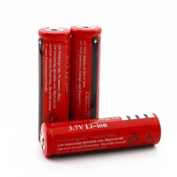 Nemokamas pristatymas18650 Baterija 3.7V įkraunama Liion baterija LED žibintuvėlio žibintuvėlio žibintuvėlio batery Litio baterija + įkroviklis + nemokamas pristatymas Nuotrauka 3