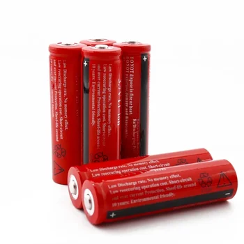 Nemokamas pristatymas18650 Baterija 3.7V įkraunama Liion baterija LED žibintuvėlio žibintuvėlio žibintuvėlio batery Litio baterija + įkroviklis + nemokamas pristatymas Nuotrauka 5