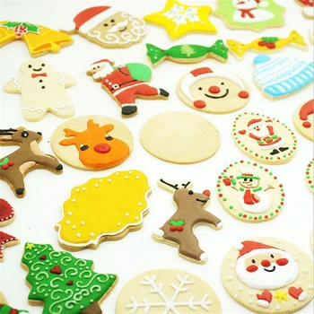 Nerūdijančio plieno sausainių formos Kalėdų/Velykų sausainių pjaustytuvas Tema 