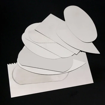 10PCS Keramikos molio plieno grandiklis polimeriniam molio grandikliui Keramikos įrankiai Plieno dantytas grandiklis Plieno pjaustytuvas Keramikos įrankiai Nuotrauka 5