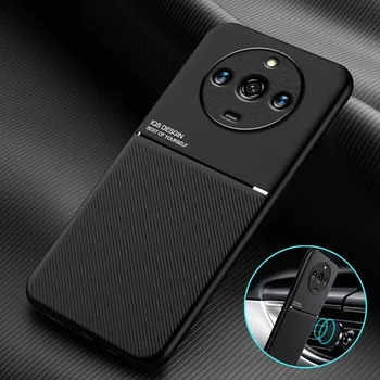 For Realme 11 Pro Soft Case Oft Frame Protect Back Cover for Realme 11 5G Plus Luxury Car Magnetic Holder Leather Phone Cases Nuotrauka 2