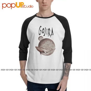 Pop Gojira From Mars To Sirius Album 3/4 Sleeve T-shirt Unique Hot Deals Raglan Tee Shirt