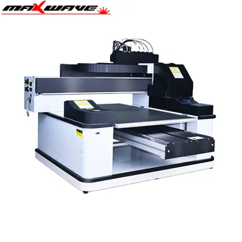6090 UV spausdintuvas Plastikinis individualus spausdinimas CMYKW rašalas UV plokščias telefono dėklas Spausdinimo mašina PVC naminių gyvūnėlių plėvelės spausdintuvas Plokščias Nuotrauka 0