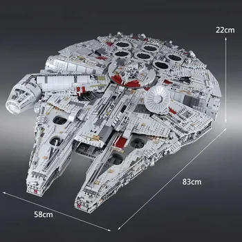 The Millennium Ship Falcon Building Blocks Star Destroyer Compatible 75192 Great Gifts Žaislai vaikams Nuotrauka 4