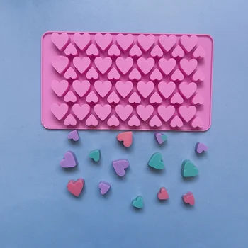 Naujos širdies šokolado formos 56 Ertmės meilės forma Silikoniniai vestuviniai saldainiai Kepimo formos Keksiukų dekoracijos Torto forma 3D Pasidaryk pats