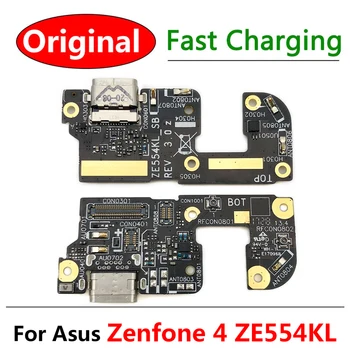 skirta ASUS Zenfone 4 ZE554KL doko jungtis Mikro USB įkroviklio įkrovimo prievadas Flex kabelio plokštė su mikrofono atsarginėmis dalimis