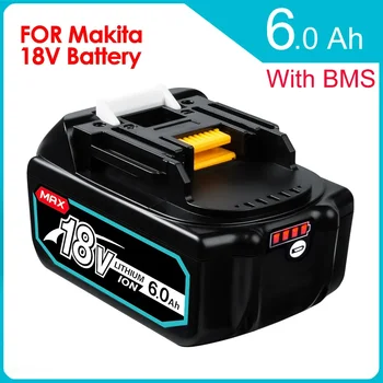 18V 6.0Ah BL1860b įkraunama ličio jonų baterija, skirta Makita 18 voltų elektriniams įrankiams BL1860 BL1830b BL1850b BL1840 LXT-400 6A
