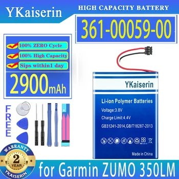 YKaiserin baterija 361-00059-00 3610005900 2900mAh skirta Garmin ZUMO 350LM 390LM 340LM GPS navigatoriui Bateria
