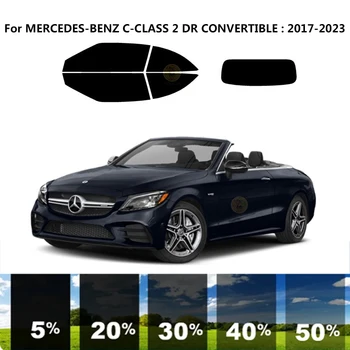 Precut nanokeramikos automobilis UV langų atspalvio rinkinys Automobilinė langų plėvelė skirta MERCEDES-BENZ C-CLASS A205 2 DR CONVERTIBLE 2017-2023 Nuotrauka 0