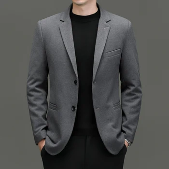 Aukštos kokybės nauja vyrų mada Viskas su gražia tendencija Korėjietiškas plonas švarkas Masculino rudens ir žiemos vyriško kostiumo švarkas