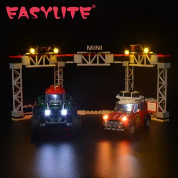 EASYLITE LED šviestuvų rinkinys greičio čempionams 75894 Cooper Works Buggy Pasidaryk pats žaislų blokai Kaladėlės Tik apšvietimo rinkinys Neįtrauktas modelis