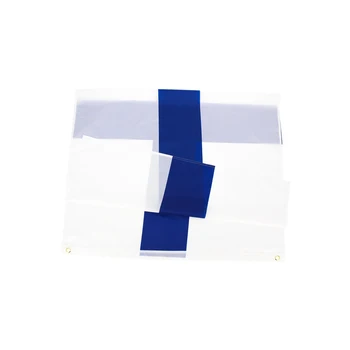 90x150cm mėlynas kryžius Suomen tasavalta suomi fi fin Suomijos vėliava Nuotrauka 1