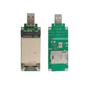 Minipcie į USB adapteris su SIM kortelės lizdu 3G 4G Minipcie EC21-E MC7455 ME909S-120 LE910-EU EC25-E EC25-AF SIM7600G-H modulis