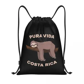 Kosta Rika - Cool Costa Rica Sloth Sloth Drawstring Bags Gym Bag Hot Lightweight