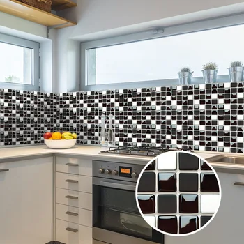 10vnt Mozaikos modeliavimo plytelių pastos siūlės pastos svetainės virtuvės, vonios kambario apdaila, kuri pašalinama iš lipnios Nuotrauka 0