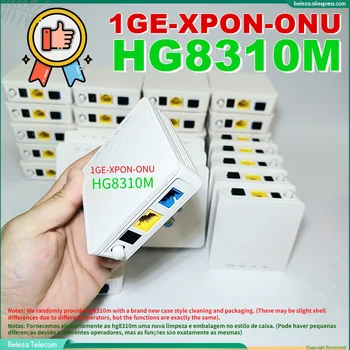 10pcs / 20vnt 100% originalus HG8310M 1GE-XPON ONU tiltas GXPON GE ONT naujas apvalkalas atnaujintas x1Lan FTTH naudotas modemo įrenginys