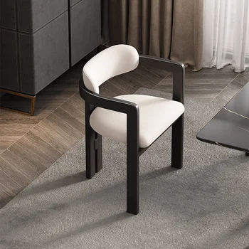Baltos gražios valgomojo kėdės Modernios europietiškos mobilios svetainės kėdės Virtuvės poilsio kambarys Chaise Salle A Manger Viešbučio baldai