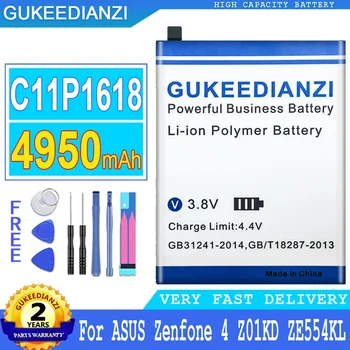 GUKEEDIANZI baterija skirta ASUS Zenfone 4, Z01KD, ZE554KL, ZenFone 5Q Lite, ZC600KL, X017DA, Z01KDA, Z01KS, X017D, 4950mAh