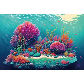 Jūros dugnas Akvariumas Paplūdimys Vandenyno fotografijos fonai Interjero dekoravimas Gimtadienio vakarėlis Vasaros atostogos Atogrąžų pasirinktiniai fonai Nuotrauka 3