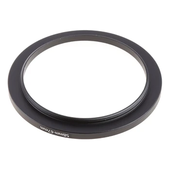 Universal Metal Step Up Rings aliuminio objektyvo adapterio filtras 58mm-67mm Photography L41E Nuotrauka 2