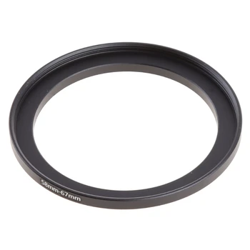 Universal Metal Step Up Rings aliuminio objektyvo adapterio filtras 58mm-67mm Photography L41E Nuotrauka 3