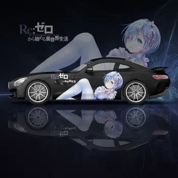 Seksuali anime mergina Re:zero 2vnt automobilio lipdukas universaliam dideliam automobilio lipdukui Automobilio lipdukas Univers automobilio kėbulo lipdukų dekoravimui