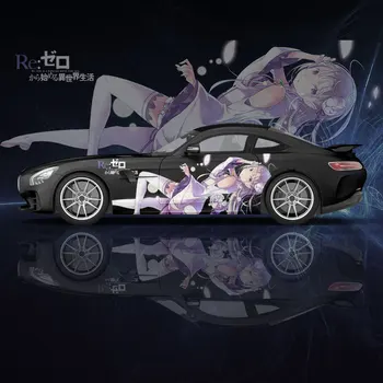 Seksuali anime mergina Re:zero 2vnt automobilio lipdukas universaliam dideliam automobilio lipdukui Automobilio lipdukas Univers automobilio kėbulo lipdukų dekoravimui Nuotrauka 5