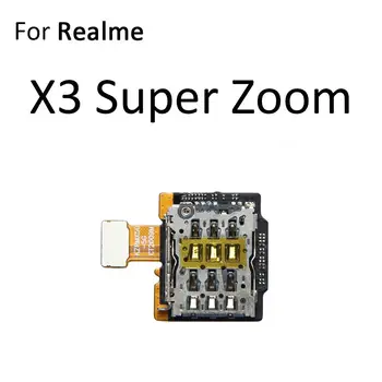 Sim kortelių lizdų laikiklio plokštės lankstus kabelis, skirtas OPPO Realme X3 Super Zoom X50 x50m 5G remonto dalims Nuotrauka 2