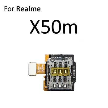 Sim kortelių lizdų laikiklio plokštės lankstus kabelis, skirtas OPPO Realme X3 Super Zoom X50 x50m 5G remonto dalims Nuotrauka 4