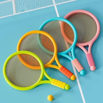Vaikų teniso raketės rinkiniai Mažos badmintono raketės su šaudyklomis Kamuoliai Vidaus / lauko tėvų interaktyvus sportinis žaislas