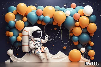Fotografija Fonas Kosminė erdvė Astrologija Astronautas Raketa Planeta galaktika Gimtadienio vakarėlis Dekoras Fonas Foto studija Nuotrauka 4