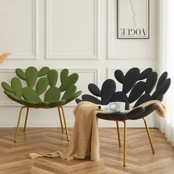 kaktuso kėdė, modernus ir minimalistinis plastikinis balkonas, laisvalaikio kėdė, šiaurietiška dizainerė, namų kūrybinė atlošo kėdė