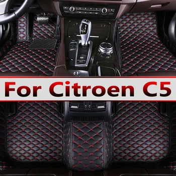 Automobiliniai kilimėliai Citroen C5 RD TD 2007~2015 Auto Neslidus odinis kilimėlis Patvarus padas Auto kilimėliai Kilimai Interjero dalys Automobilių aksesuarai