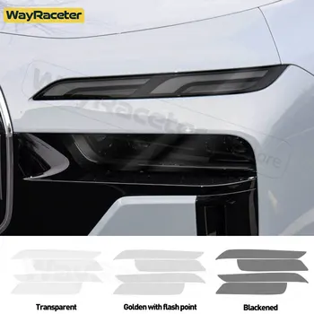 Automobilio priekinių žibintų apsauginė plėvelė Dūmų juodo atspalvio vinilo skaidrus TPU lipdukas skirtas BMW 7 serijai 2023 2024 G70 i7 nauji 7 priedai Nuotrauka 0