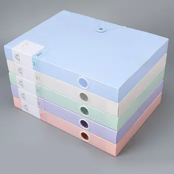 5 spalvų PP plastikinė dulkėms atspari A4 failų tvarkyklės dėžutė sutirštinta 