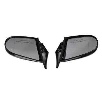 2vnt Universalūs automobilio galinio vaizdo veidrodžiai EG1996-2000EK rankinis reguliavimas Matinės juodos automobilių dalys 4 durų modifikuoti priedai pakeisti