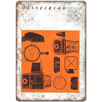 Hasselblad 500C Kino kamera Retro Look Sieninis plakatas Alavo ženklas Vintage BBQ restoranas Vakarienės kambarys Kavinė Parduotuvės dekoras