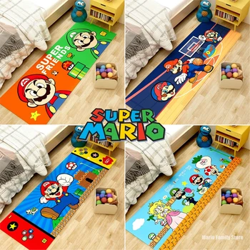 Super Mario Bros kiliminiai kilimėliai grindims Miegamasis Svetainė Ilgas lovos plotas Kilimėlis Minkštas plaunamas kilimas Balkonas Įėjimo durų kilimėlis
