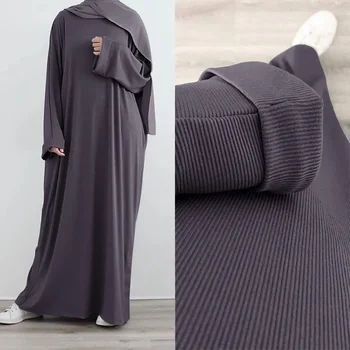 Moteris Ramadano musulmonų mados suknelė Dubajus Abaya Moterys Turkijos Abayas Islamo suknelės Kaftans moters maldos drabužiams Musulmans Nuotrauka 0