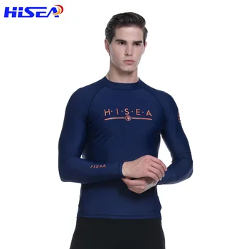 2022 Vyriški madingi marškiniai ilgomis rankovėmis nuo saulės Aukštos elastinės split Surf Top Lycra Quick Dry Water Sports Swimming Surf kostiumas