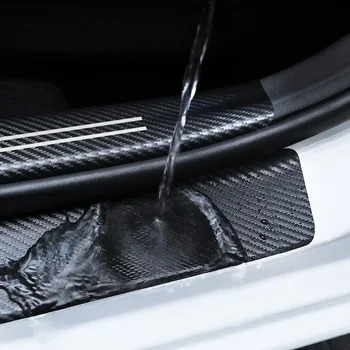 Automobilio durų slenksčio pedalų lipdukai Automatinis anglies pluošto apsauginis dangtelis Infiniti Q50 Q60 IPL QX60 QX70 QX50 QX30 Q30 QX80 Q70 Nuotrauka 3