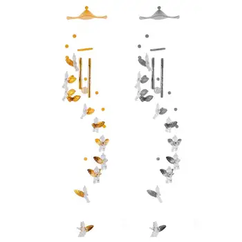 Vėjo varpeliai Lauko dekoratyviniai metaliniai aliuminio vamzdžių varpeliai su saldžiu garsu Namų dekoro gaminiai kiemo parkams Balkonas Nuotrauka 0