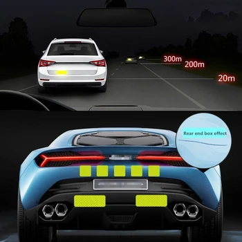 AUTCOAT šviesą atspindinti įspėjamoji juostelė Juosta Automobilio buferis Šviesą atspindinčios juostelės Saugus atšvaitas Lipdukai Lipdukai Automobilio stilius Nuotrauka 3