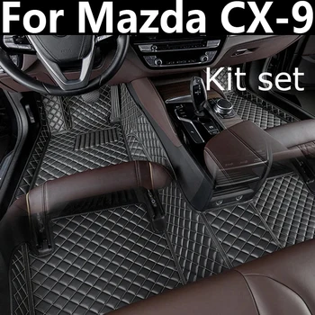 Automobiliniai grindų kilimėliai Mazda CX-9 TC 2016 ~ 2022 CX9 CX 9 vandeniui atsparūs kilimėliai Kilimas Odinis kilimėlis Interjero dalys Automobilių aksesuarai 2017 2018