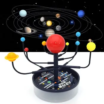 Saulės sistemos devynių planetų modelio mokslo rinkinys vaikams 