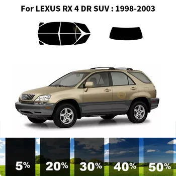 Precut nanokeramikos automobilis UV langų atspalvio rinkinys Automobilinė langų plėvelė LEXUS RX 4 DR visureigiui 1998-2003