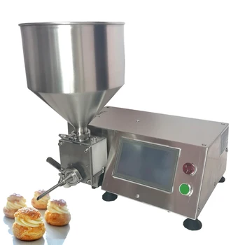 Komercinis šokolado kremo puff pildymo mašina stalviršis daugiafunkcinis tortų kremas duonos injekcinis gamintojas kepyklų parduotuvei